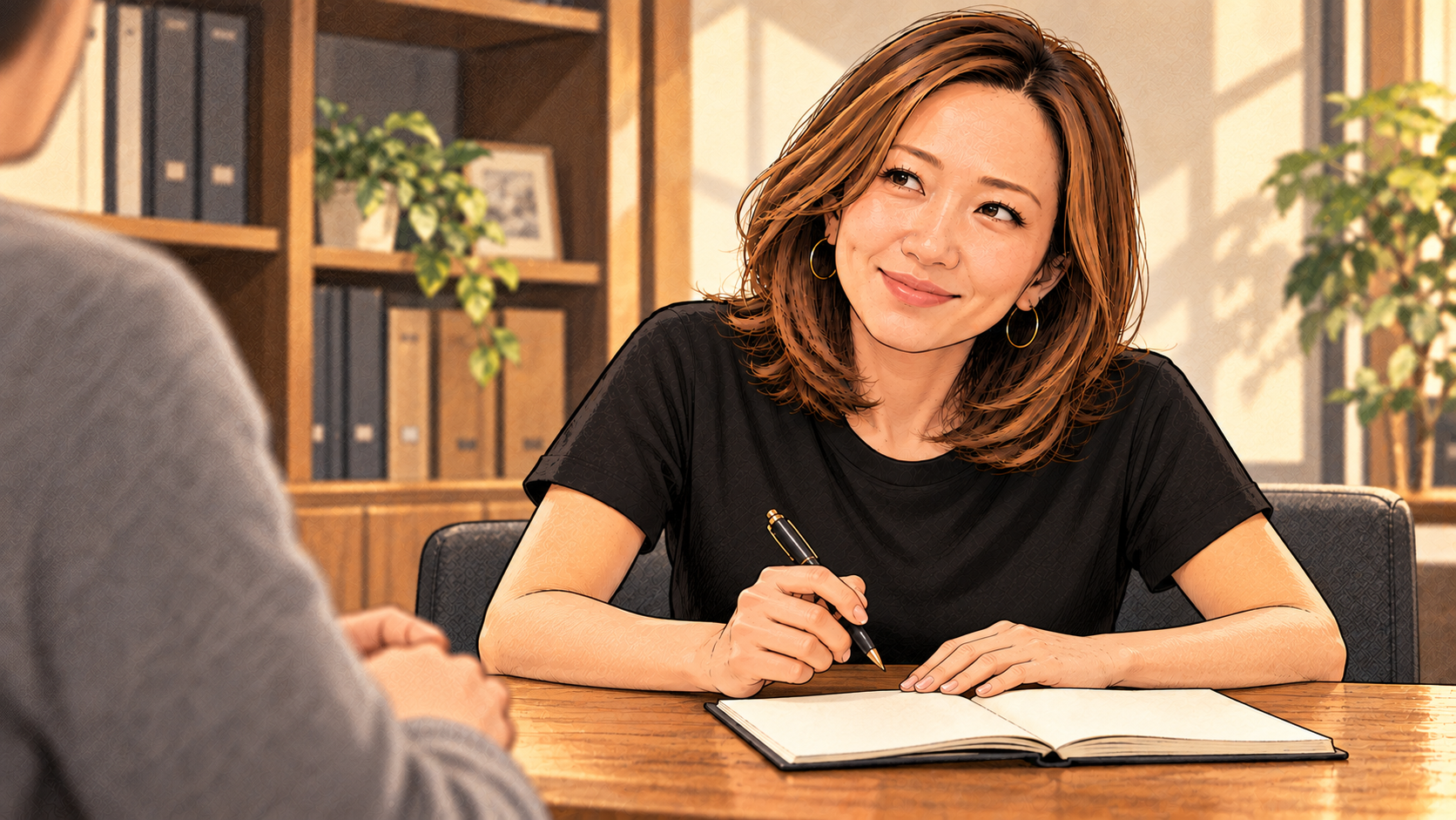 確かめたいことを相談者の言葉で確認する新木